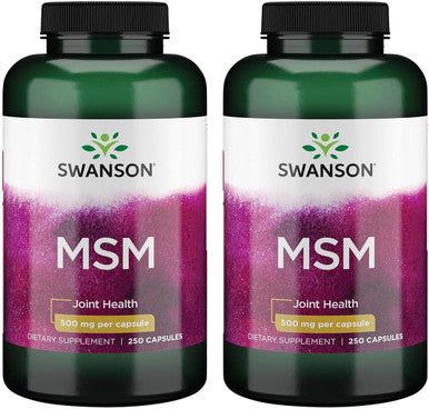 Swanson Msm 500 Milligrams 250 Capsules (2 Pack)