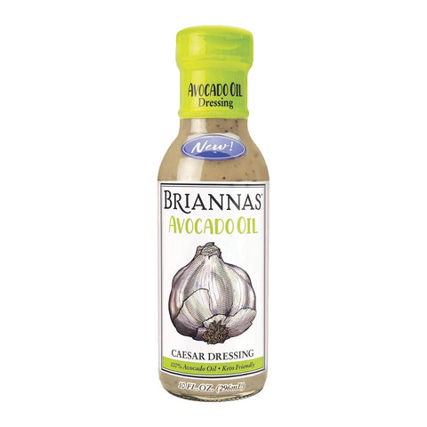 BRIANNAS - Avocado Oil Balsamic Vinaigrette Dressing - Nutrient Rich, Keto Friendly, Vegan Salad Dressing made with 100% Avocado Oil - 10 oz. Bottle