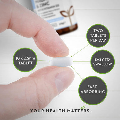 High Strength Calcium Magnesium Zinc And Vitamin D Supplement - 365 Tablets - Calcium (800Mg) Tablets With Vitamin D3 Copper Manganese Boron Selenium Complex For Bone, Skin, Muscle & Teeth - Nutravita
