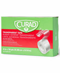 Curad CUARD Tear-to-Fit Clear Plastic Tape 2 Inch x 10 Yards per Roll Box of 8
