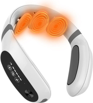 Neck Massager With Heat For Neck Pain Relief And Tension, Electric Intelligent Massager With 3 Massage Pads, Elderly-Friendly Design, Packaging
