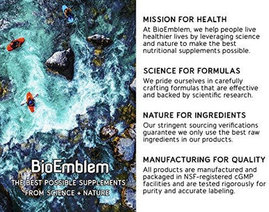 BioEmblem Turmeric Curcumin with BioPerine Curcuminoids For Joint Support and Heart Health Made With Organic Turmeric Powder And Curcuminoids Extract - Non-GMO Made In USA
