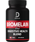 Dedicad 6In1 Bromelain 500Mg Supplement - 1000Mg Per Serving - 210 Capsules With Digestive Health Blend As Quercetin, Ginger