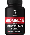 Dedicad 6In1 Bromelain 500Mg Supplement - 1000Mg Per Serving - 210 Capsules With Digestive Health Blend As Quercetin, Ginger