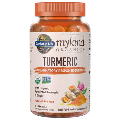 Garden of Life Organics Turmeric Inflammatory Response Gummy & Organics Men 40+ Gummy Vitamins 40+Multi Berry 120 Count