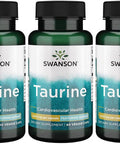 Swanson AjiPure Amino Acid Taurine 1000 Milligrams 60 Veg Capsules (3 Pack)