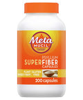 Metamucil Superfiber Psyllium Capsules, Gluten Free And Sugar-Free, 200 Ct