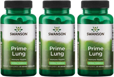 Swanson Prime Lung 60 Veg Caps (3 Pack)