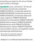 Visbiome - High Potency Probiotics 112.5 Billion CFU Live Bacteria 60 Capsules
