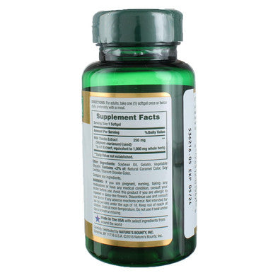 Natures Bounty Milk Thistle 1000 Mg 50 Softgels 3 Pack