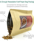Fullchea - Imperial Golden Monkey Tea - Yunnan Black Tea Loose Leaf - Chinese Yunnan Pure Gold Tea - Naturally with Roasted Nuts Flavor - Health Tea - 4oz / 113g