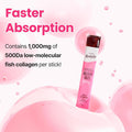 Teazen Collagen Peptides Gummies Kombucha Stick Jelly Soft Chews Postbiotics Zero Sugar Low Calorie Peach Flavor 14 Sticks 9.87oz