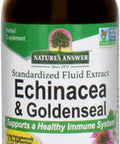 Nature'S Answer Enchinacea & Goldseal | Supports a Healthy Immune System | Super Concentrated Pure Extract | Alcohol- Gluten- Vegan & Kosher 2oz
