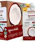 Nutiva Organic Steam-Refined Coconut Oil, 15 Fl Oz, USDA Organic, Non-GMO, Vegan, Keto, Paleo, Neutral Flavor and Aroma for Cooking & Natural Moisturizer for Skin and Hair