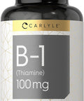 Carlyle Vitamin B-1 | 100Mg | 300 Tablets | Non-Gmo And Gluten Free Thiamin Supplement