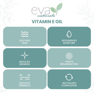 Eva Naturals Vitamin E Oil for Skin Care Vitamin E Oil for Skin Vitamin E Oil for Skin Scar XL 2 Oz.
