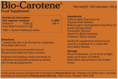Pharma Nord Bio Carotene 150 Capsules