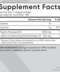 Sports Research Vegan Flaxseed Oil (1200Mg) Herbal Supplement With Plant-Based Ala Omega 3 - Vegan Certified & Non-Gmo Verified - Gluten, Soy & Carrageenan (180 Veggie Softgels)