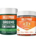 Bulletproof Greens, 8.4 Ounces And Vitamins A+D+K Gummies, 60 Count