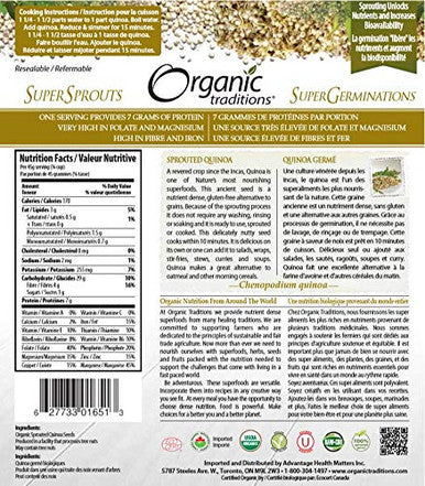 Organic Traditions Sprouted Quinoa 340 g