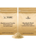 PURE ORIGINAL INGREDIENTS Burdock Root And Bladderwrack Powder Bundle, 8 Oz Each, Lab-Verified, Herbal Supplements