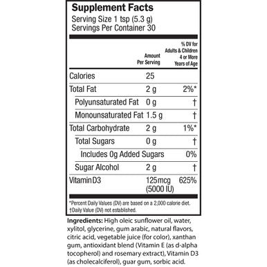 Barlean's Seriously Delicious Vitamin D3 Strawberry Milkshake 125 mcg (5000 IU) 5.6 oz