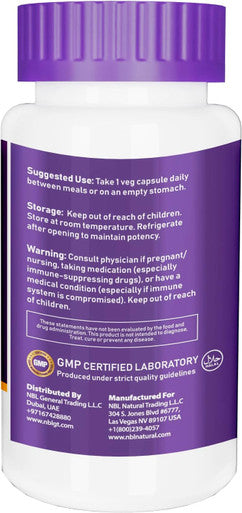 Nbl Natural NBL Natural Probiotic-10 100 Billion with 10 Probiotic Strains 60 Veg Capsules