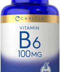 Carlyle Vitamin B6 100Mg | 250 Tablets | Vegetarian, Non-Gmo, Gluten Free