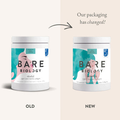 Bare Biology Skinful Pure Marine Collagen Powder, 300g 60 Servings