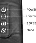 Fs8801-Blk Shiatsu Neck And Back Massager With Heat Deep Kneading Massage For Neck, Shoulders, Back, Legs, Feet For Home, Office, Car - Black