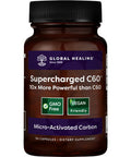 Global Healing Supercharged C60 and Detoxadine Bundle, Micro-Activated Carbon and Nascent Iodine Liquid Supplement Drops
