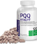Bronson Pqq Vitality 20Mg Pyroloquinoline Quinone Supplement Promotes Mitochondrial Biogenesis Non-Gmo, 120 Vegetarian Capsules