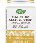 Nature'S Way Calcium Magnesium & Zinc 765 Mg Per Serving 100 Capsules