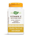 Nature's Way Vitamin C 1000 with Rose Hips, 100 Capsules
