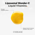 Codeage Liquid Vitamin C 1000mg Vitamins D3 E & Zinc Rose HIPS Quercetin Echinacea Vegan Liposomal Vitamin C Supplement Non-GMO - 15.22 fl oz