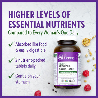 New Chapter Womens Multivitamin Advanced Formula for Women 72 Count
