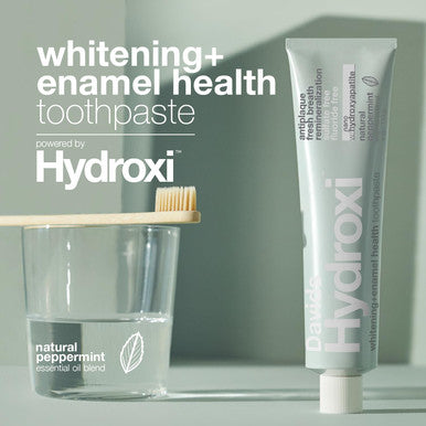 Davids Hydroxi Fluoride Free Nano Hydroxyapatite Whitening + Enamel Health Toothpaste Antiplaque Fresh Breath Remineralizing SLS Free New Whitening Mint 4 oz Made in USA (3 Pack)