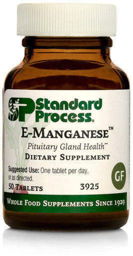 Standard Process E-Manganese - Pituitary Supplements - Pituitary Gland Supplements With Calcium Lactate, Ascorbic Acid, Calcium