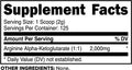 Primaforce AAKG Arginine Powder 250 grams (L-Arginine and Alpha-Ketoglutarate Acid) Premium Workout Supplement Non-GMO Vegan Gluten