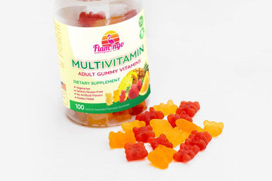 Flamingo Supplements Multivitamin Gummies Vegan Friendly, Kosher Halal No Gluten Or Gelatin, No Gmo For Men, Women & Kids 3 Natural Flavors Vitamins C, B3, B12, Biotin, Zinc & More 100 Gummies