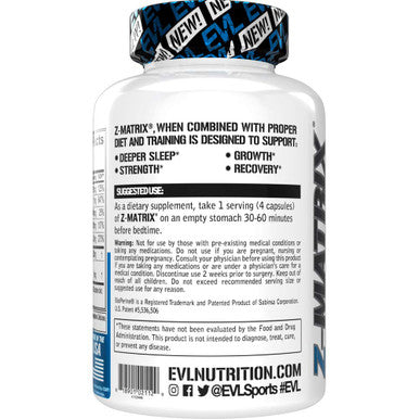 Evlution Nutrition Z-Matrix, 240 Caps, 260 G