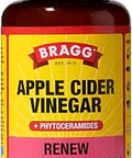 Bragg Renew Apple Cider Vinegar Capsules with Phytoceramides - 90 Capsules | Maintains Healthy Skin - Promotes Hydration - Smooths Fine Lines and Wrinkles