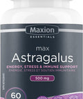 Maxion Astragalus 500mg to Help Increase Energy and Resistance to Stress, 60 Capsules