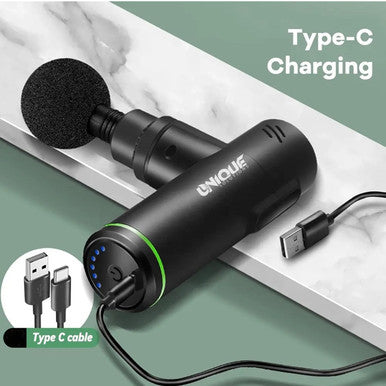 Mini Gun Massager Deep Gun Percussion Deep Tissues Muscle Massager, Quiet Muscle Massage Gun For Shoulder,Neck,Back,Arm,Leg 12 Heads Of Massage