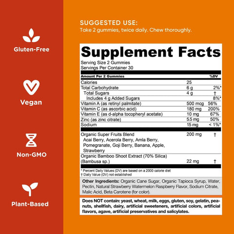 Goli Nutritional Supplement Superfruits Beauty Gummy Vitamin - 120 Count - Collagen-Promoting Ingredients - Mixed Fruit Vegan Plant-Based Non-Gmo Gluten & Gelatin