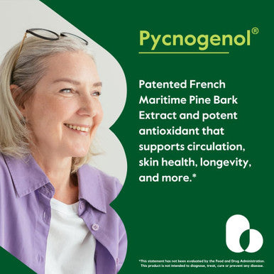 Bestvite Pycnogenol 100mg (60 Capsules) - French Maritime Pine Bark Extract - No Stearates - Gluten - Non GMO