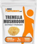 Bulksupplements.Com Tremella Mushroom Extract - Mushroom Supplements, Tremella Mushroom Powder - From Tremella Fuciformis, Gluten Free, 1000Mg Per Serving, 1Kg (2.2 Lbs) (Pack Of 1)