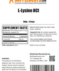 Bulksupplements.Com L-Lysine Powder - As L-Lysine Hcl, Lysine Supplement, L-Lysine 1000Mg - For Immune Support - Gluten Free, 1000Mg Per Serving, 500G (1.1 Lbs) (Pack Of 1)