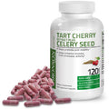 Bronson Tart Cherry Extract + Celery Seed Capsules - Powerful Uric Cleanse, Joint Mobility Support & Muscle Recovery Supplement - Non GMO Formula, 120 Vegetarian Capsules
