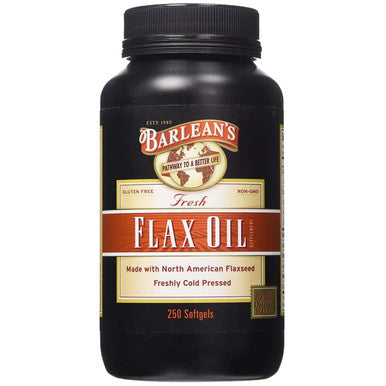 Barlean's Eye Remedy 16Oz Fresh Flaxseed Oil Softgels From Cold Pressed Flax Seeds 250Ct